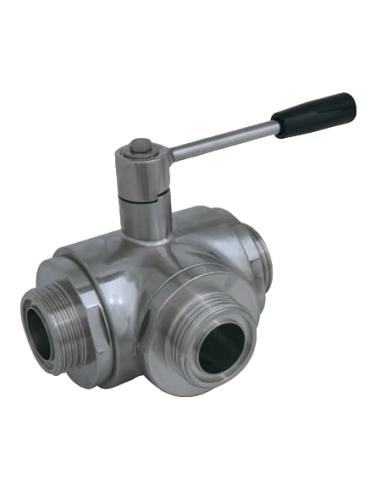 3-Way 4G Ghidini - 3 Way (T) Ball Valve - 4 SEALS STANDARD SEALS - F SMS - 300144