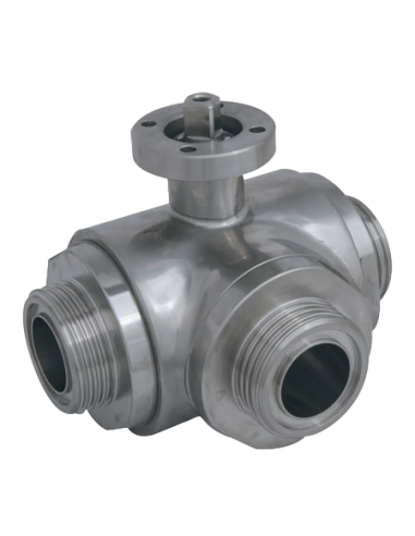 3-Way 4G Ghidini - 3 Way (T) Ball Valve - 4 SEALS STANDARD SEALS - F SMS - 303044