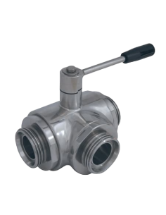 L-Bore 4G Ghidini - 3 Way (L) Ball Valve - 4 SEALS STANDARD SEALS - F DIN 11851 - 310125/C