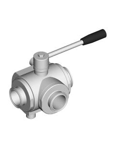 Heating Jacket 4G Ghidini - 3 Way (L) Ball Valve - HEATING JACKET - 310130C