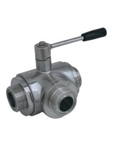 T-Bore 4G Ghidini - 3 Way (T) Ball Valve - 3 SEALS STANDARD SEALS - F SMS - 360144