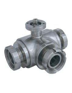 T-Bore 4G Ghidini - 3 Way (T) Ball Valve - 3 SEALS STANDARD SEALS - M DIN 11851 - 363027