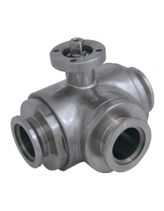 T-Bore 4G Ghidini - 3 Way (T) Ball Valve - 3 SEALS STANDARD SEALS - GAROLLA - 363031