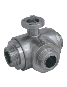 T-Bore 4G Ghidini - 3 Way (T) Ball Valve - 3 SEALS STANDARD SEALS - F SMS - 363044