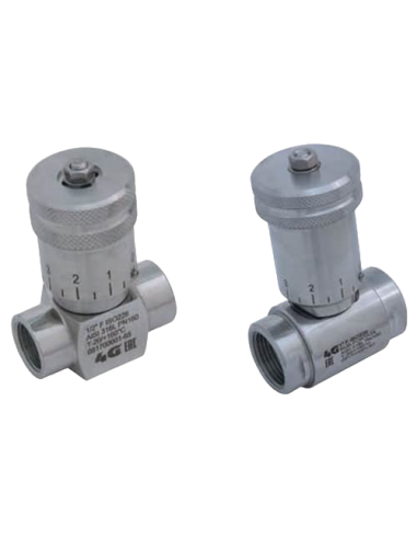 Pinch Valves 4G Ghidini - Needle valve ISO 228 F - GRADUATE HANDWHEEL - 658201