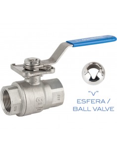 Control Genebre - Ball Valve V control - 2 pieces - 2015V