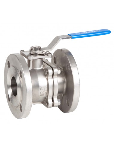 2-Way Genebre - Ball Valve flanged ends - 2 pcs full bore ball valve flanges DIN FIRE-SAFE Certification - 2528