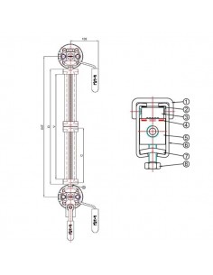 Υαλοστάσια Fival Srl - Υαλοστάσιο - Reflex Type - 0000142 - Reflex Level Gauge Mod. RBF NX - NY