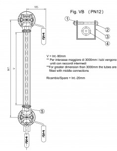 Υαλοστάσια Fival Srl - Υαλοστάσιο - Transparent Type - 00000146 - Trasparent Level Gauge Mod. TMF NX