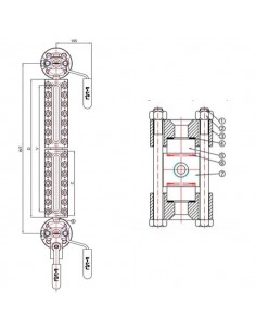 Υαλοστάσια Fival Srl - Υαλοστάσιο - Transparent Type - 00000147 - Trasparent Level Gauge Mod. TAF NX - NY