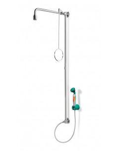 Ντους Ασφαλείας - Συνδυασμοί B-Safety - PremiumLine - stainless steel, wall mounted, with hand-held eye shower - BR 863 095