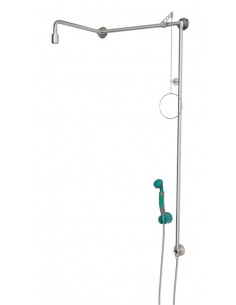 B-Safety - PremiumLine - body safety shower with hand-held eye shower - BR 873 095