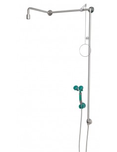 B-Safety - PremiumLine - body safety shower with hand-held eye shower - BR 874 095