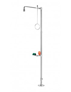 Αυτόνομα Ντους Ασφαλείας B-Safety - PremiumLine - stainless steel, floor mounted, with eye shower - BR 832 095